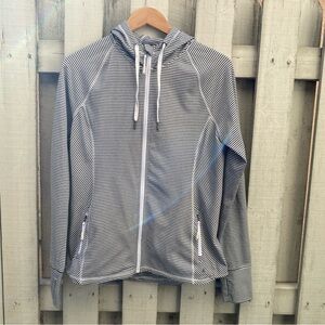 Kyodan Grey and White Striped Yoga Jacket